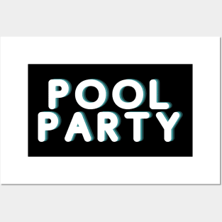 Pool Party Splash Posters and Art